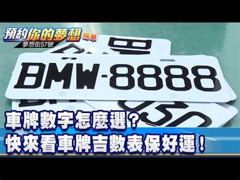 車牌英文字母吉凶|車牌英文吉凶一目瞭然